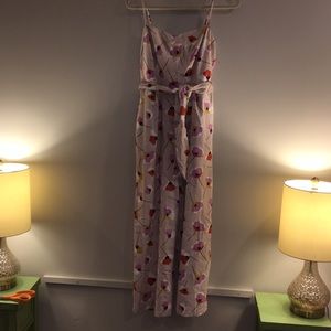 Floral Linen Pantsuit